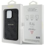 Carcasa Guess 4G Collection Leather Metal Logo cu MagSafe compatibila cu iPhone 14 Pro Max, Negru 9 - lerato.ro