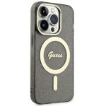 Carcasa Guess Glitter Gold MagSafe compatibila cu iPhone 14 Pro Max, Negru 5 - lerato.ro