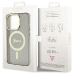 Carcasa Guess Glitter Gold MagSafe compatibila cu iPhone 14 Pro Max, Negru 9 - lerato.ro