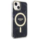 Carcasa Guess Marble cu MagSafe compatibila cu iPhone 14 Plus / 15 Plus, Negru 5 - lerato.ro