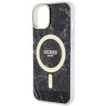 Carcasa Guess Marble cu MagSafe compatibila cu iPhone 14 Plus / 15 Plus, Negru 7 - lerato.ro