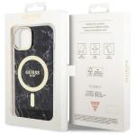 Carcasa Guess Marble cu MagSafe compatibila cu iPhone 14 Plus / 15 Plus, Negru 9 - lerato.ro
