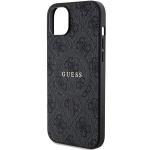 Carcasa Guess 4G Collection Leather Metal Logo cu MagSafe compatibila cu iPhone 13 / 14 / 15, Negru 7 - lerato.ro