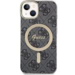 Carcasa Guess 4G cu MagSafe compatibila cu iPhone 13 / 14 / 15, Negru 2 - lerato.ro