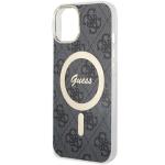 Carcasa Guess 4G cu MagSafe compatibila cu iPhone 13 / 14 / 15, Negru 6 - lerato.ro