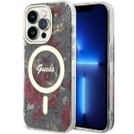 Carcasa Guess Flower cu MagSafe compatibila cu iPhone 14 Pro, Graphics 4 - lerato.ro