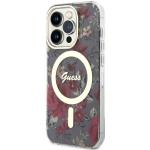 Carcasa Guess Flower cu MagSafe compatibila cu iPhone 14 Pro, Graphics 3 - lerato.ro