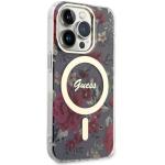 Carcasa Guess Flower cu MagSafe compatibila cu iPhone 14 Pro, Graphics 5 - lerato.ro