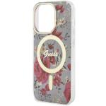 Carcasa Guess Flower cu MagSafe compatibila cu iPhone 14 Pro, Graphics 7 - lerato.ro