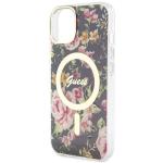 Carcasa Guess Flower cu MagSafe compatibila cu iPhone 13 / 14 / 15, Verde 7 - lerato.ro