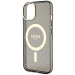 Carcasa Guess Glitter Gold cu MagSafe compatibila cu iPhone 13 / 14 / 15, Negru 7 - lerato.ro