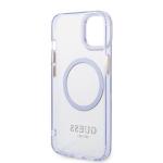 Carcasa Guess Gold Outline Translucent cu MagSafe compatibila cu iPhone 13 / 14 / 15, Purple 8 - lerato.ro