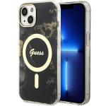 Carcasa Guess Golden Marble cu MagSafe compatibila cu iPhone 13 / 14 / 15, Black 4 - lerato.ro