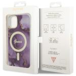 Carcasa Guess Golden Marble cu MagSafe compatibila cu iPhone 13 / 14 / 15, Purple 9 - lerato.ro