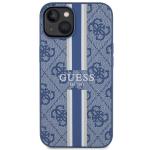Carcasa Guess 4G Printed Stripes cu MagSafe compatibila cu iPhone 13 / 14 / 15, Albastru 2 - lerato.ro