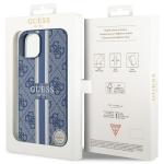 Carcasa Guess 4G Printed Stripes cu MagSafe compatibila cu iPhone 13 / 14 / 15, Albastru 9 - lerato.ro