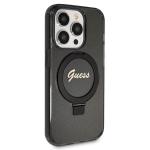 Carcasa Guess Ring Stand Script Glitter cu MagSafe compatibila cu iPhone 14 Pro Max, Negru 5 - lerato.ro