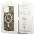 Carcasa Guess 4G cu MagSafe compatibila cu iPhone 13 Pro Max, Maro 9 - lerato.ro