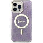 Carcasa Guess 4G cu MagSafe compatibila cu iPhone 14 Pro Max, Mov 2 - lerato.ro