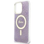 Carcasa Guess 4G cu MagSafe compatibila cu iPhone 14 Pro Max, Mov 7 - lerato.ro