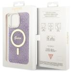 Carcasa Guess 4G cu MagSafe compatibila cu iPhone 14 Pro Max, Mov 9 - lerato.ro