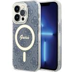 Carcasa Guess IML 4G cu MagSafe compatibila cu iPhone 15 Pro, Albastru 4 - lerato.ro