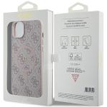 Carcasa Guess 4G Collection Leather Metal Logo cu MagSafe compatibila cu iPhone 13 / 14 / 15, Pink 9 - lerato.ro