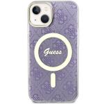 Carcasa Guess 4G cu MagSafe compatibila cu iPhone 14 Plus / 15 Plus, Mov 2 - lerato.ro