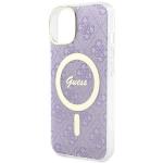Carcasa Guess 4G cu MagSafe compatibila cu iPhone 14 Plus / 15 Plus, Mov 7 - lerato.ro