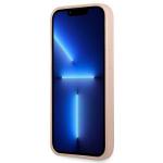 Carcasa Guess Saffiano Triangle Logo Cardslot compatibila cu iPhone 13 Pro / 13, Roz 6 - lerato.ro