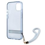 Carcasa Guess Translucent Stap compatibila cu iPhone 13 / 14 / 15, Albastru 8 - lerato.ro