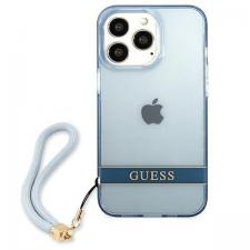 Carcasa Guess Translucent Stap compatibila cu iPhone 13 Pro / 13, Albastru