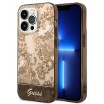 Carcasa Guess Porcelain Collection compatibila cu iPhone 14 Pro, Maro 4 - lerato.ro