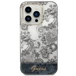 Carcasa Guess Porcelain Collection compatibila cu iPhone 14 Pro, Gri 2 - lerato.ro