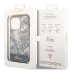 Carcasa Guess Porcelain Collection compatibila cu iPhone 14 Pro, Gri 9 - lerato.ro