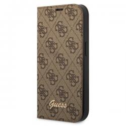 Carcasa Guess 4G Vintage Gold Logo compatibila cu iPhone 14, Maro