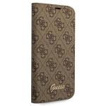 Carcasa Guess 4G Vintage Gold Logo compatibila cu iPhone 14, Maro 6 - lerato.ro