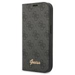 Carcasa Guess 4G Vintage Gold Logo compatibila cu iPhone 14 Pro, Negru 4 - lerato.ro