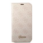 Carcasa Guess 4G Vintage Gold Logo compatibila cu iPhone 14 Pro, Roz 2 - lerato.ro