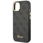 Carcasa Guess 4G Vintage Gold Logo compatibila cu iPhone 14, Negru 7 - lerato.ro