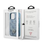 Carcasa Guess 4G Triangle Logo Cardslot compatibila cu iPhone 13 Pro / 13, Albastru 9 - lerato.ro