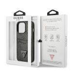 Carcasa Guess 4G Triangle Logo Cardslot compatibila cu iPhone 13 Pro / 13, Negru 9 - lerato.ro