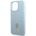 Carcasa Guess Saffiano 4G Small Metal Logo compatibila cu iPhone 13 Pro / 13, Albastru 7 - lerato.ro