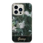 Carcasa Guess Jungle Collection compatibila cu iPhone 14 Pro, Verde 2 - lerato.ro
