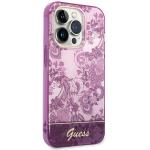Carcasa Guess Porcelain Collection compatibila cu iPhone 14 Pro Max, Fuchsia 5 - lerato.ro