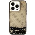 Carcasa Guess Liquid Glitter 4G Transculent compatibila cu iPhone 14 Pro, Negru 2 - lerato.ro