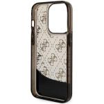 Carcasa Guess Liquid Glitter 4G Transculent compatibila cu iPhone 14 Pro, Negru 8 - lerato.ro