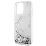 Carcasa Guess Liquid Glitter Marble compatibila cu iPhone 14 Pro Max, Alb 7 - lerato.ro