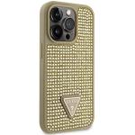 Carcasa Guess Rhinestone Triangle compatibila cu iPhone 14 Pro, Gold 5 - lerato.ro