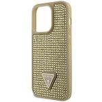 Carcasa Guess Rhinestone Triangle compatibila cu iPhone 14 Pro, Gold 7 - lerato.ro